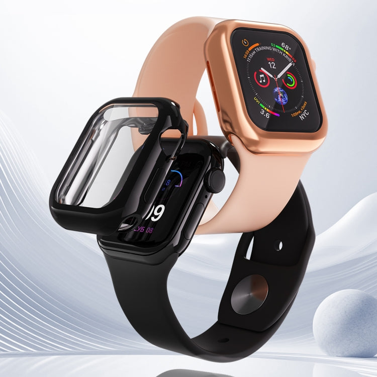 For Apple Watch Series 11 / 10 46mm Full Coverage TPU Electroplated Watch Case(Gold) by bashfashion