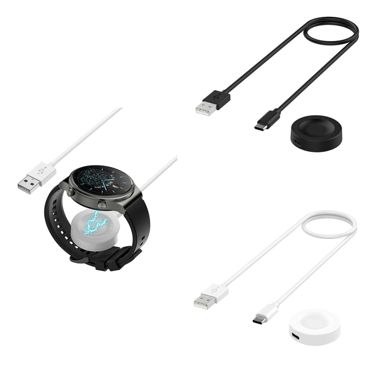 For Huawei Watch GT5 46mm USB Interface Split Type Smart Watch Charging Cable, Length: 1m(White) by bashfashion