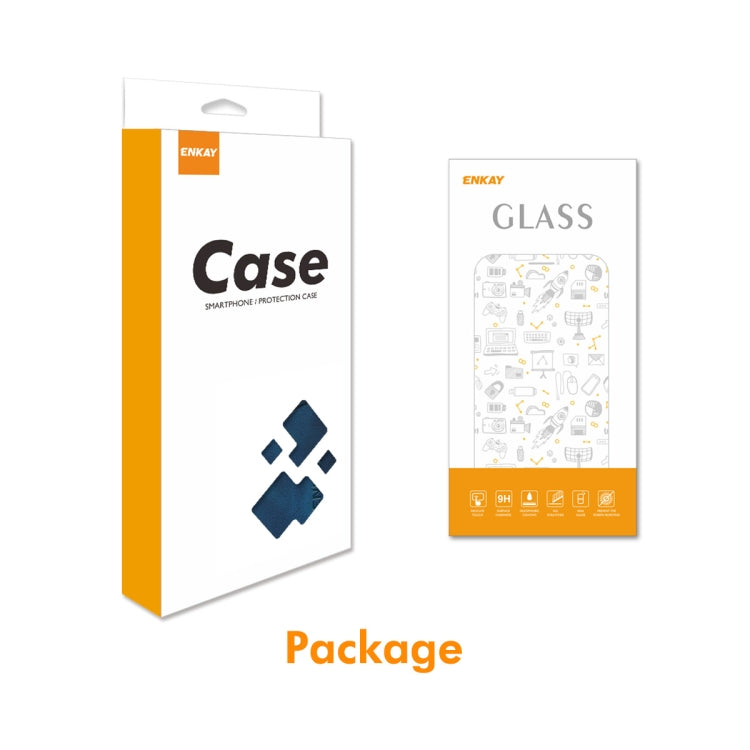 For OnePlus Nord 4 ENKAY Embossed Rhombus Starry Leather Phone Case with Screen Film(Purple) by ENKAY