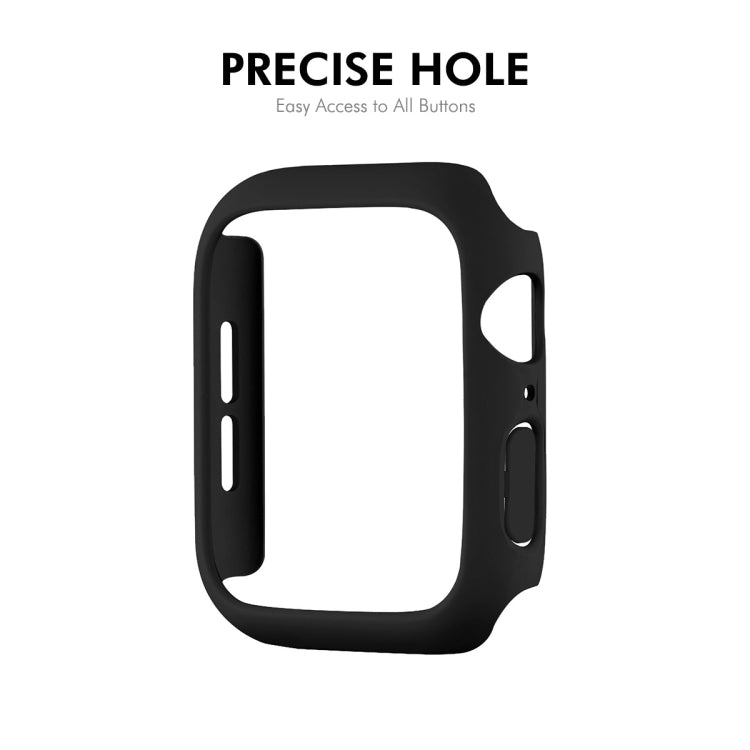 For Apple Watch Series 11 / 10 46mm ENKAY Hat-Prince 2 in 1 Solid Color PC Watch Case with Full Coverage PMMA Soft Film(Rose) by ENKAY