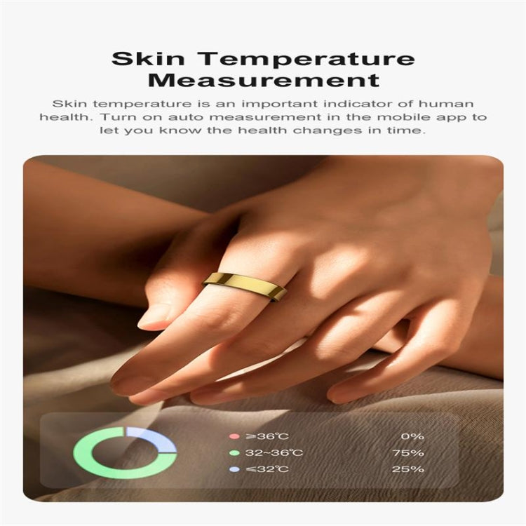 R09 SIZE 8 Smart Ring, Support Heart Rate / Blood Oxygen / Sleep Monitoring / Multiple Sports Modes(Silver) by bashfashion