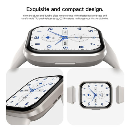 Q23 Pro 1.83 inch Color Screen IP68 Waterproof Bluetooth Call Smart Watch, Support Health Monitoring(White) by bashfashion