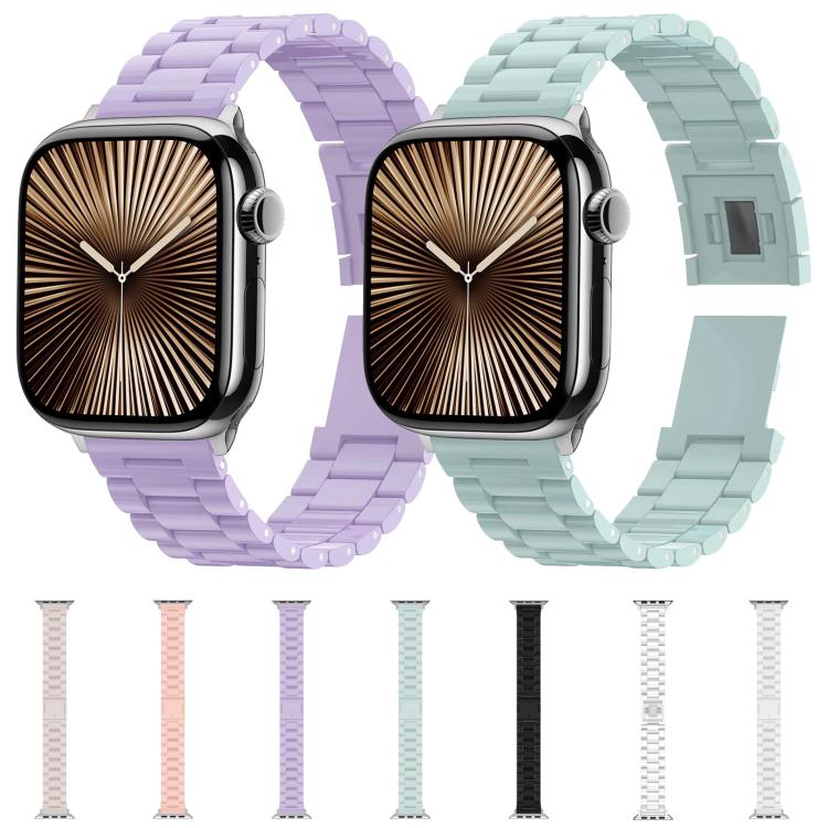 For Apple Watch 42mm / 41mm / 40mm / 38mm Candy Three-bead Magnetic Buckle PC Watch Band(Starlight Color) by bashfashion