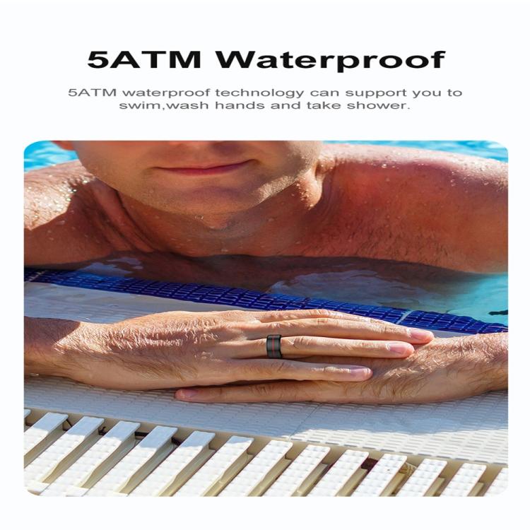 R04 SIZE 7 Smart Ring, Support Heart Rate / Blood Oxygen / Sleep Monitoring / Take Photos(Rose Gold) by bashfashion