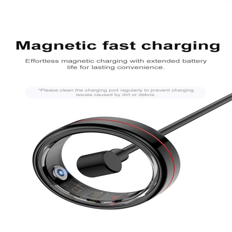 R04 SIZE 8 Smart Ring, Support Heart Rate / Blood Oxygen Monitoring / Sleep / Take Photos(Silver) by bashfashion