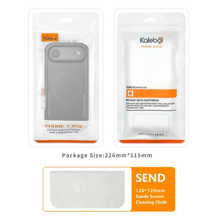 For iPhone 17 Pro Kalebol 2 in 1 Matte MagSafe Shockproof Phone Case by Kalebol