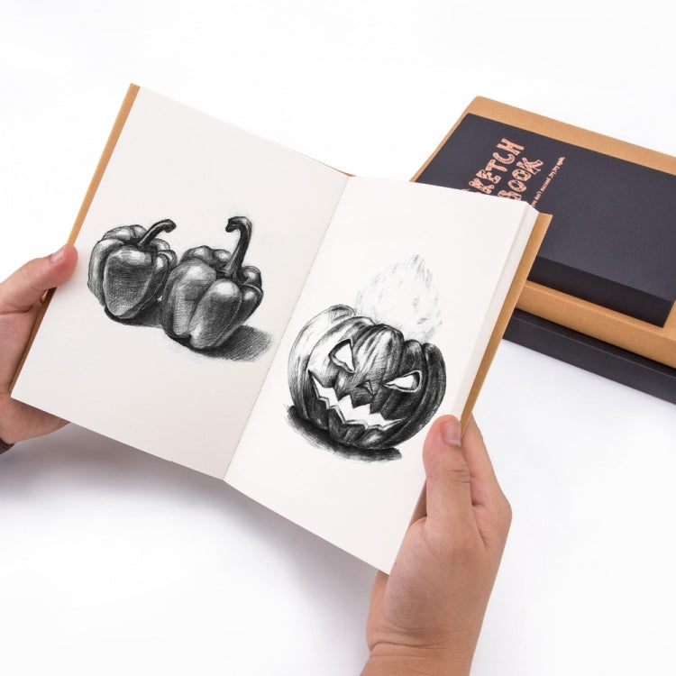 BN5704 Sketchbook Notepad Artist Sketch Drawing Design 120 Sheets Vintage Sketch Book Diary Drawing Notebook, Size:A5 by bashfashion