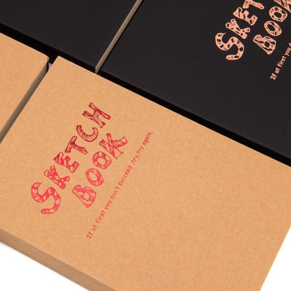 BN5704 Sketchbook Notepad Artist Sketch Drawing Design 120 Sheets Vintage Sketch Book Diary Drawing Notebook, Size:A5 by bashfashion