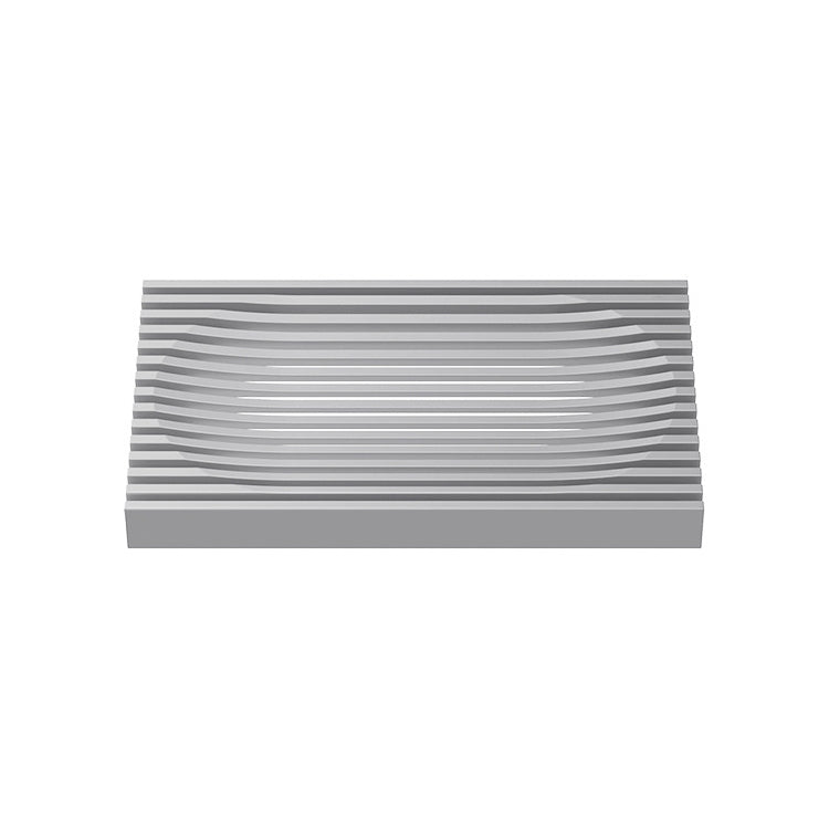 Personalized Soft Rubber Drop-resistant Soap Box Double-sided Bathroom Countertop Type Soap Mop(Grey) by bashfashion