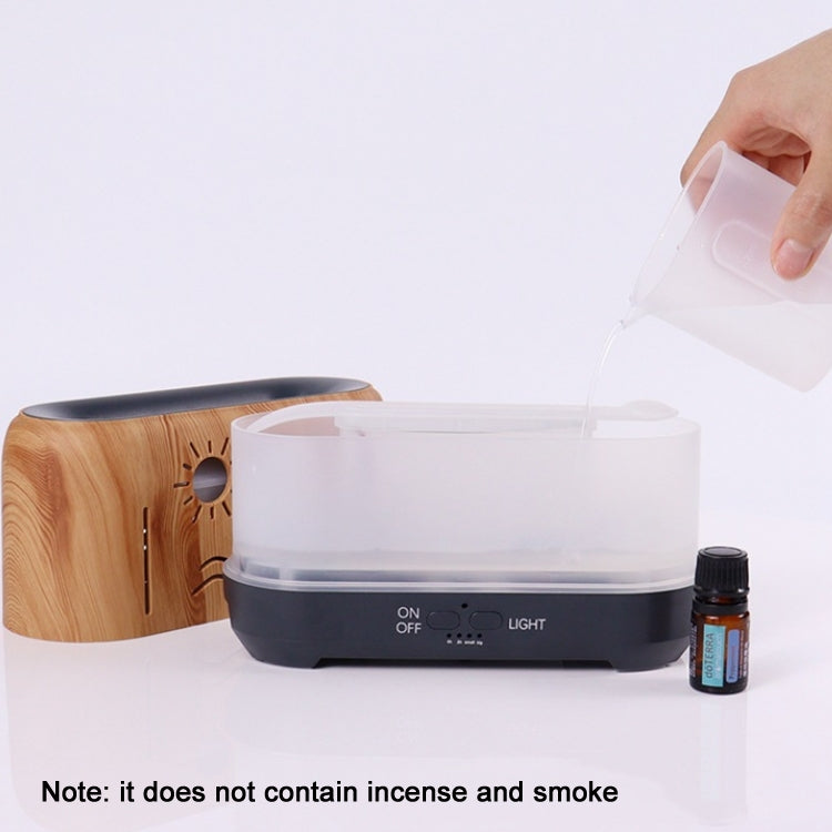 Desktop 3D Simulation Flame Incense Smoked Machine Humidifier, Colour:White(US Plug) by bashfashion