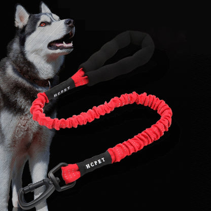 HCPET Dog Traction Rope Pet High-Elastic Explosion-Proof Elastic Rope, Length: 75cm(Black) by HCPET