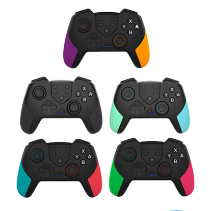 T23 Wireless Bluetooth Game Handle With Vibration And Wake Up Macro Programming Function Handle For Nintendo Switch PRO(Purple Yellow) by bashfashion