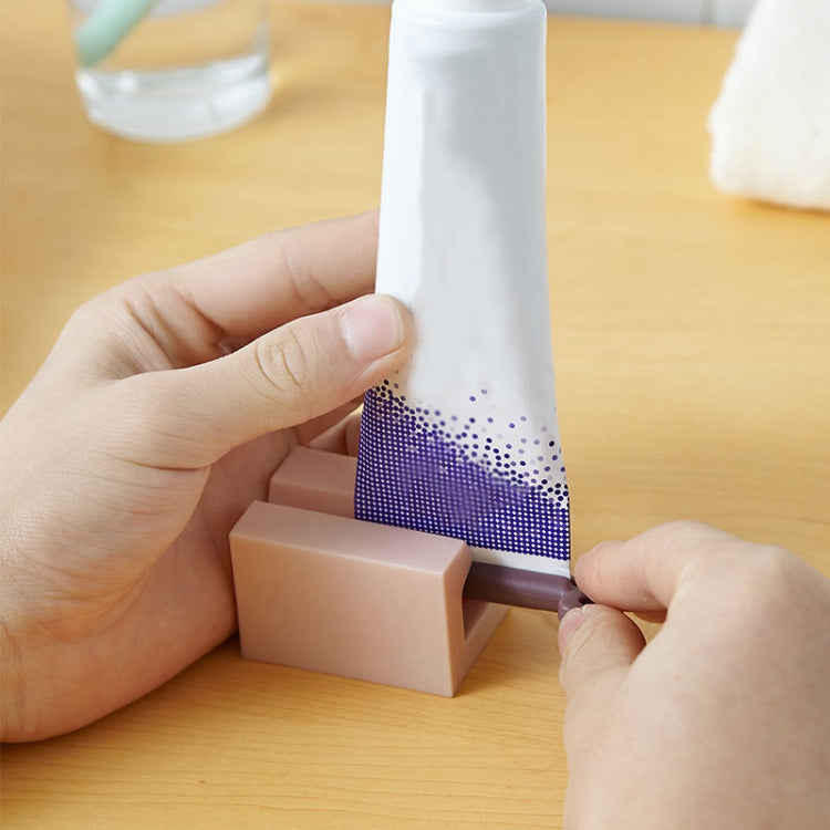 5 PCS TM19014 Lazy Toothpaste Squeezer Manual Toothpaste Extruder(Pink + Deep Pink) by bashfashion