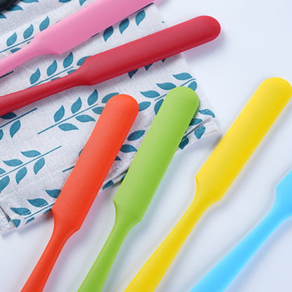 Long Silicone Spatula Butter Cake Cream Scraper Baking Tool(Green) by bashfashion
