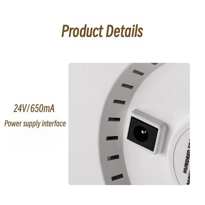 UFO Water Drop Aromatherapy Humidifier Desktop Remote Control Diffuser, Plug: UK Plug(White) by bashfashion