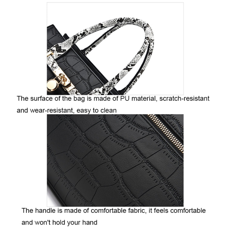 2613 2 In 1 Large Capacity Stone Pattern Bags(Khaki) by bashfashion