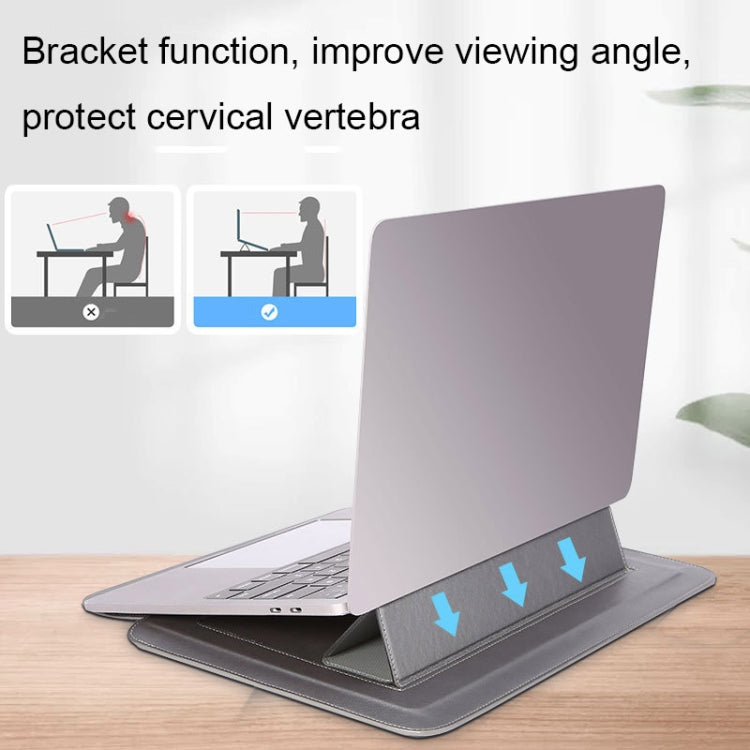 HL0066-005 Multifunctional Stand Laptop Bag, Size: 13 inches(Gray with Power Bag) by bashfashion