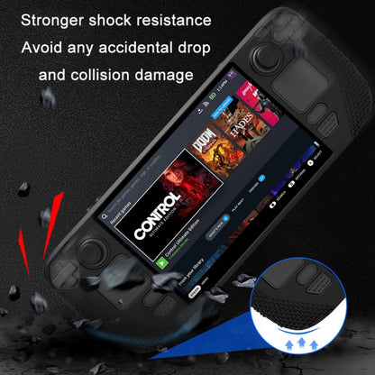All-Inclusive Silicone Cover With Button Cap For Steam Deck(Black) by bashfashion