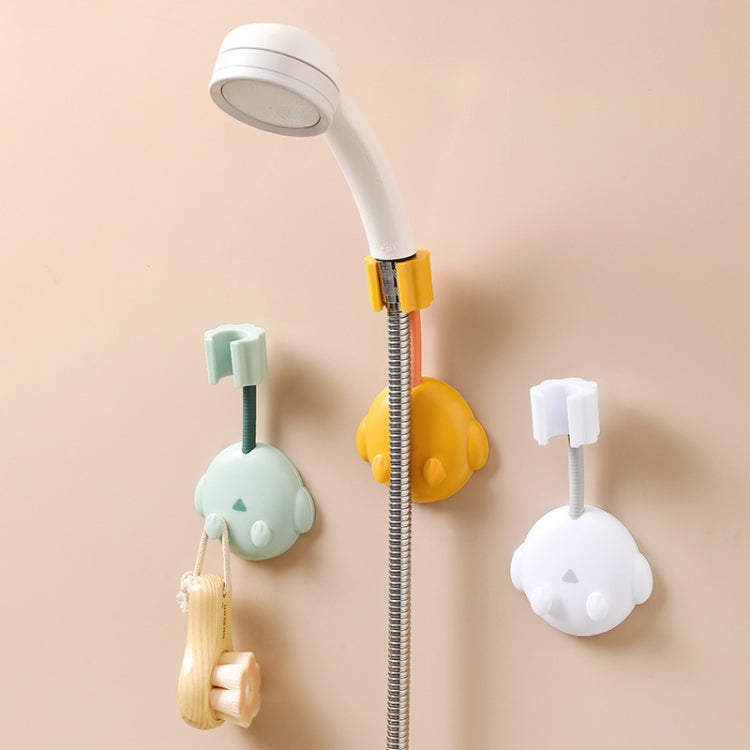 JM049 Cartoon Shower Rack Universal Adjustment Shower Base Fixed Device(White) by bashfashion