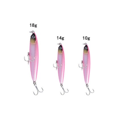 2 PCS CH79 Hard Bait Long Casting Sinking Pencil False Lure, Specification: 10.4cm 18g(2) by bashfashion