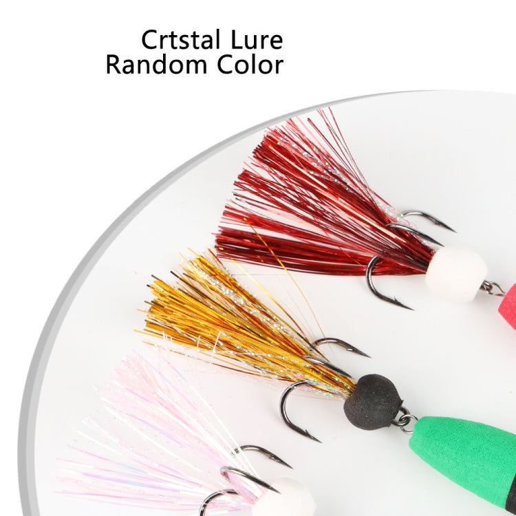 W.P.E PMG-M Foam Hook Soft Worm Bait Three Anchor Hook Fake Lures, Size: M(18) by W.P.E