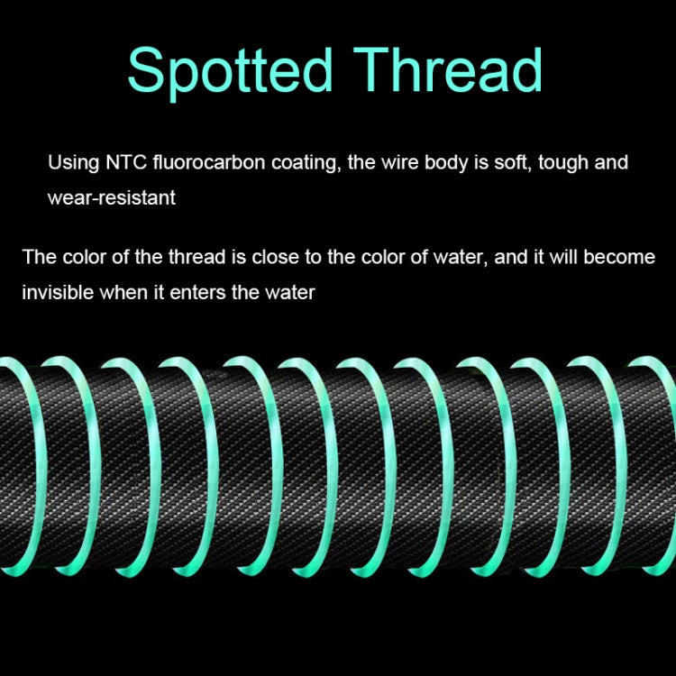 2pcs Outdoor Fishing Anti-tangle Spotted Invisible Line Set with Scale, Size: 4.5m(2.0) by bashfashion