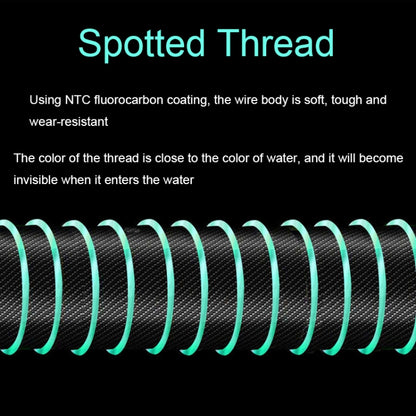 2pcs Outdoor Fishing Anti-tangle Spotted Invisible Line Set with Scale, Size: 4.5m(2.0) by bashfashion