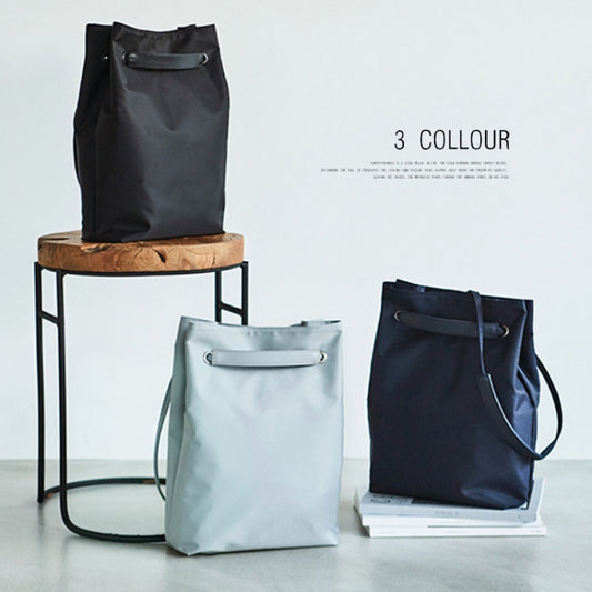 For Apple Macbook Shoulder / Handheld / Messenger Computer Bag, Size: Medium(Navy+Black PU Power Bag) by bashfashion