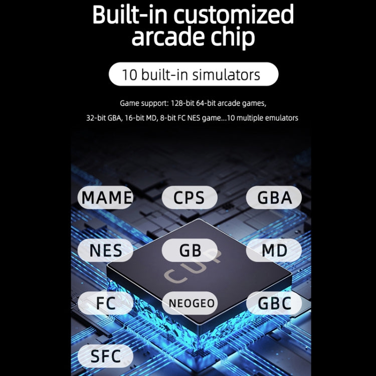 Nostalgic Street Fighter FC Handheld Video Game Console(Gray) by bashfashion