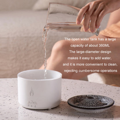 Volcanic Essential Oil Aroma Diffuser Ultrasonic Air Humidifier, Model: Full Split Remote Control(UK Plug) by bashfashion