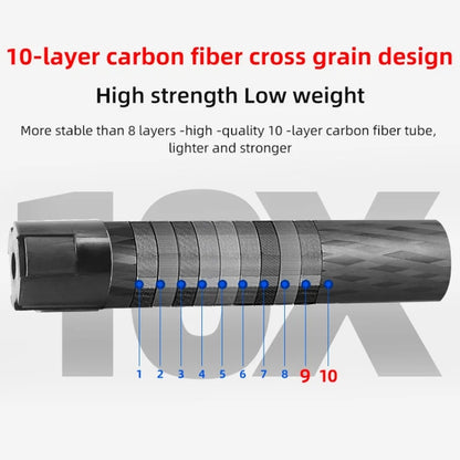 BEXIN RC254+LH-28 Carbon Fiber Portable Folding Tripod SLR Camera Low Gravity Center Gimbal Photography Bracket by BEXIN
