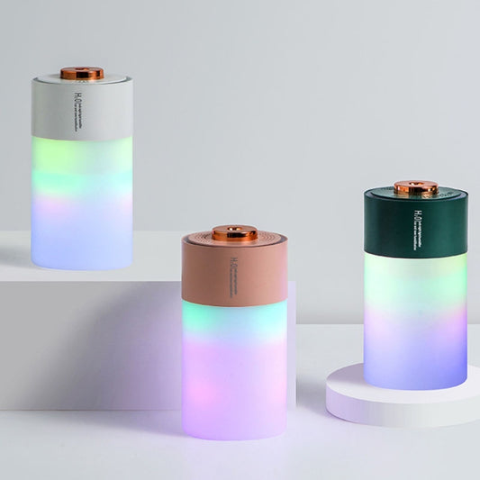 USB Colorful Cup Humidifier Home Car Ambient Light Desktop Air Purifier(Green) by bashfashion
