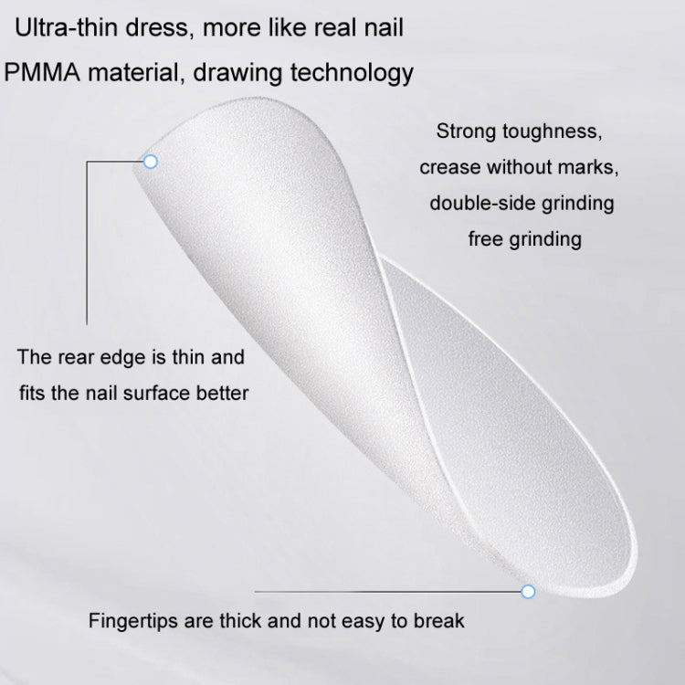 10pairs Of 100pcs/Box Frosted False Nails Artificial Tip, Shape: Short Square S by bashfashion