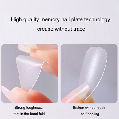 10pairs Of 100pcs/Box Frosted False Nails Artificial Tip, Shape: Short Trapezoid S by bashfashion