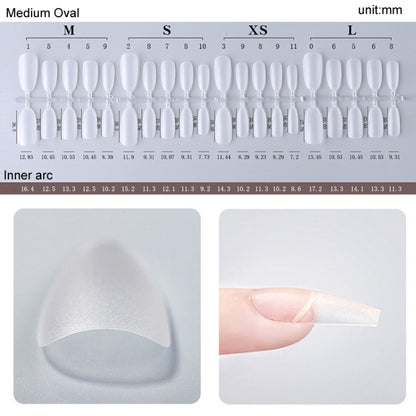 10pairs Of 100pcs/Box Frosted False Nails Artificial Tip, Shape: Short Square S by bashfashion