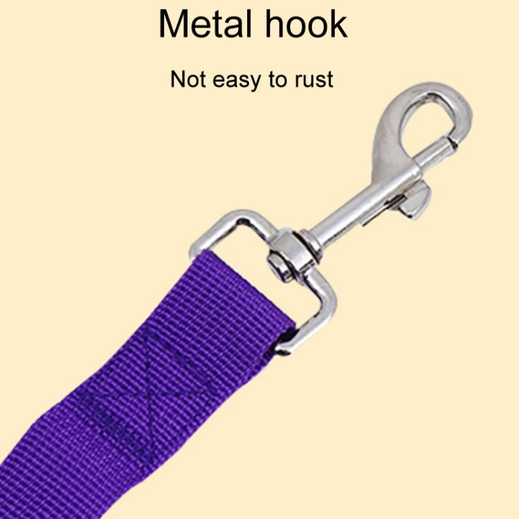 Small Pet Dual-Headed Tow Leash One Tow Two Hook And Loop Fastener(Red) by bashfashion