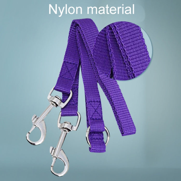 Small Pet Dual-Headed Tow Leash One Tow Two Hook And Loop Fastener(Red) by bashfashion