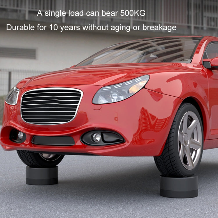 Washing Machine Base Non-Slip Heightening Fixed Shock-Absorbing Foot Pads, Color: Black 8.5cm by bashfashion