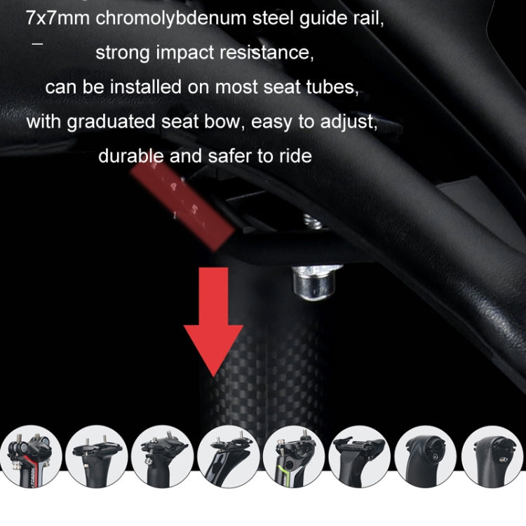 TOSEEK Bicycle Wide Seat Cushion Shock Absorption Comfortable Saddle, Color: Black by TOSEEK