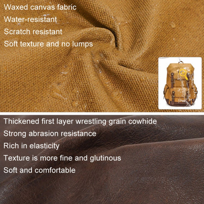 Retro Canvas Backpack Large Capacity Travel Computer Bag(Black) by bashfashion