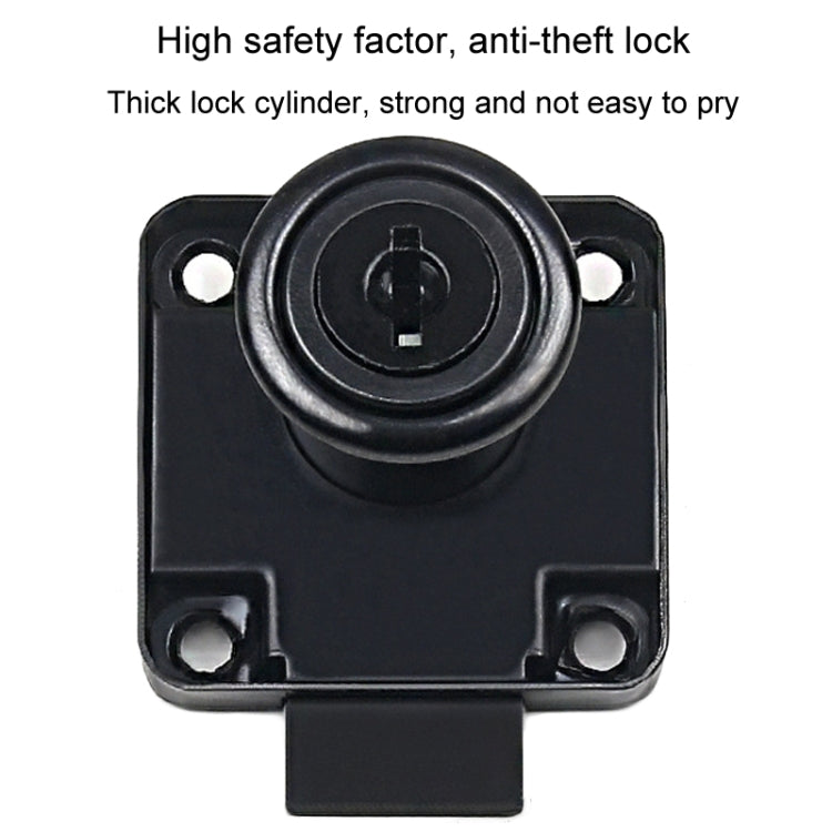 Drawer Lock Furniture Closet Door Office Filing Cabinet Lock, Model: 136-22(Black Folding Key) by bashfashion