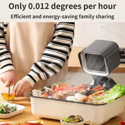 Desktop Range Hood Barbecue Small Movable Liftable Extractor Hood 2 Wind Speeds Adjust EU Plug by bashfashion