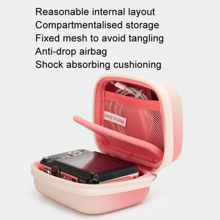 Cwatcun H45 Mini Storage Bag Small Microslice Digital Camera Bag PU Waterproof Hard Shell Bag(Brown) by Cwatcun