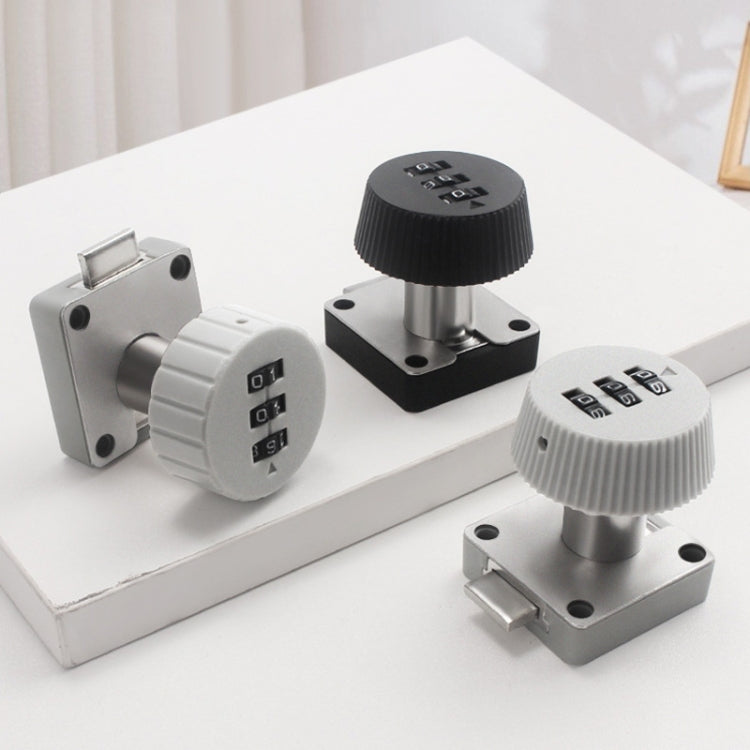 Home Cabinet Desk Drawer Combination Lock Lockers File Security Latches, Style: Gray Beveled by bashfashion