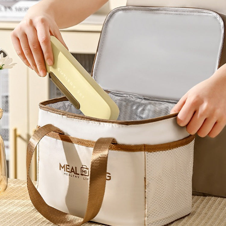 Portable Spoon Chopsticks Cutlery Set with Storage Box For Students, Office Workers and Camping(White) by bashfashion