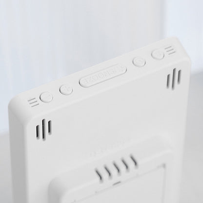 Multifunctional Temperature / Humidity Display Electronic Alarm Clock, Color: Three-color White by bashfashion