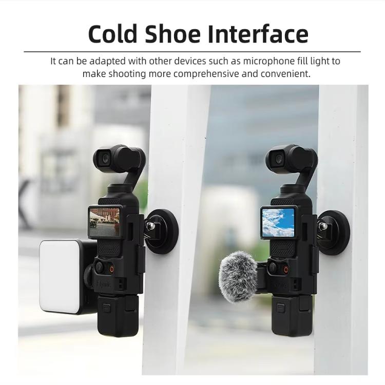 6pcs /Set For DJI Osmo Pocket 3 Flymile Magnetic Bracket Fixed Base Back Clip Adapter Bezel Accessories by Flymile