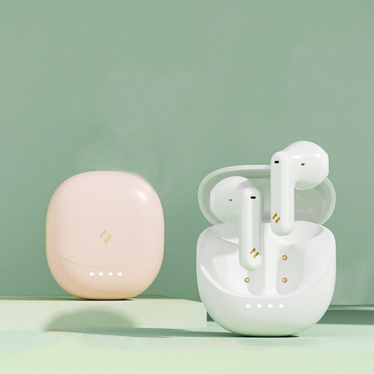 Havit E9 Semi-In-Ear ENC Noise Reduction Wireless Bluetooth Earphones, Color: Pink-Flagship Edition by Havit