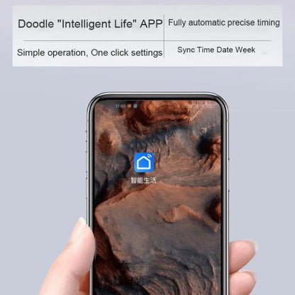 Wifi App Control LED Digital Wall Clock With RGB Light Multi-Functional Alarm Clock(Black Shell Colth Surface) by bashfashion