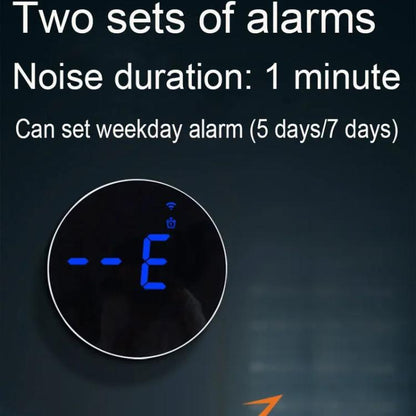 Wifi App Control LED Digital Wall Clock With RGB Light Multi-Functional Alarm Clock(White Shell Cloth Surface) by bashfashion